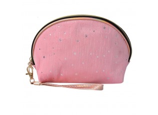Růžová dámská toaletní taška s hvězdičkami Stars - 22*8*14 cm