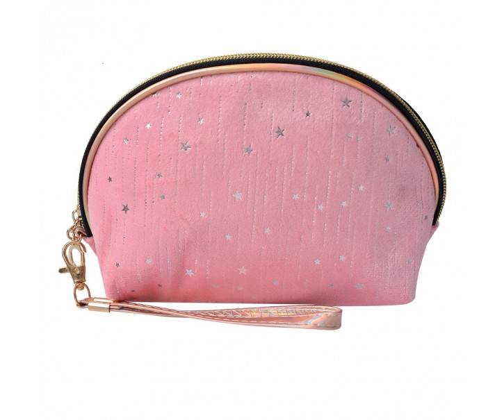 Růžová dámská toaletní taška s hvězdičkami Stars - 22*8*14 cm