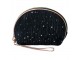 Černá dámská toaletní taška s hvězdičkami Stars - 22*8*14 cm