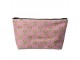 Růžová toaletní taška květinový Ornament - 26*6*16 cm