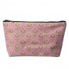 Růžová toaletní taška květinový Ornament - 26*6*16 cmBarva: růžová, zelenáMateriál: Polyuretan (PU)Hmotnost: 0,088 kg