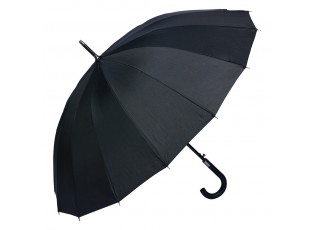 Černý veliký deštník pro dospělé Lummi - Ø 105*85 cm