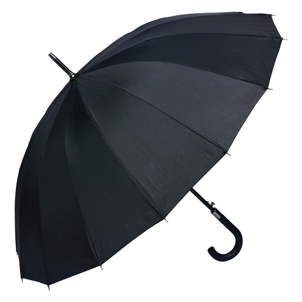 Černý veliký deštník pro dospělé Lummi - Ø 105*85 cm Clayre & Eef