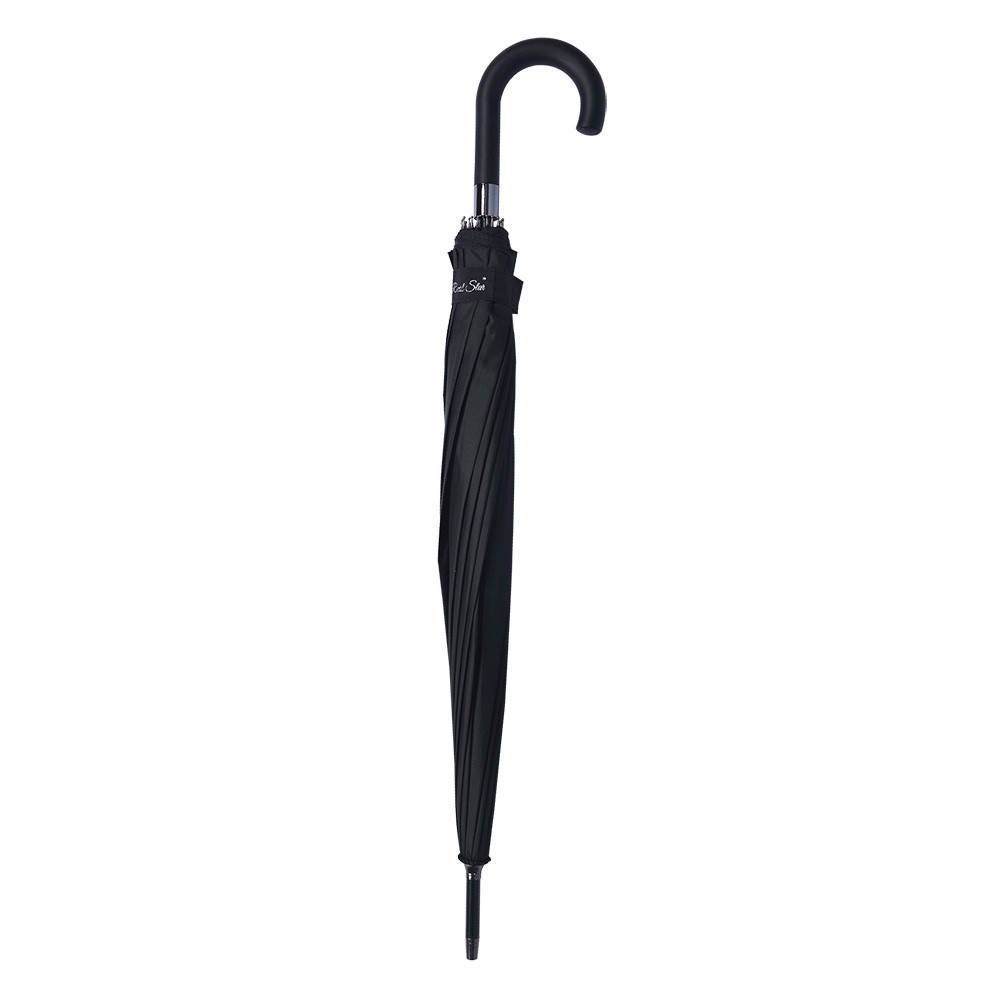 Černý veliký deštník pro dospělé Lummi - Ø 105*85 cm