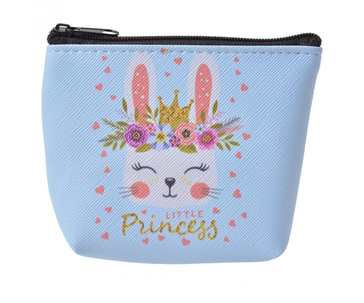 Modrá malá peněženka / taštička s králíčkem Princess - 10*8cm