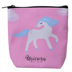Růžová malá peněženka / taštička s jednorožcem Unicorn - 11*11 cm