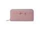 Růžová peněženka s mašličkou - 19*10 cm