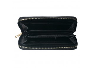 Černá peněženka s mašličkou - 19*10 cm