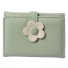 Zelená peněženka s béžovou kytičkou - 10*8 cm Barva: zelená, multiMateriál: Polyuretan (PU)Hmotnost: 0,04 kg