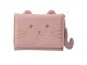 Malá růžová peněženka s motivem kočičky - 10*8 cm