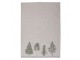 Béžová bavlněná utěrka se stromky Natural Pine Trees - 50*70 cm