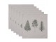 6ks béžový bavlněný ubrousek se stromky Natural Pine Trees - 40*40 cm