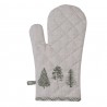 Béžová bavlněná chňapka - rukavice se stromky Natural Pine Trees - 18*30 cmBarva: béžová, zelenáMateriál: 100% bavlnaHmotnost: 0,074 kg