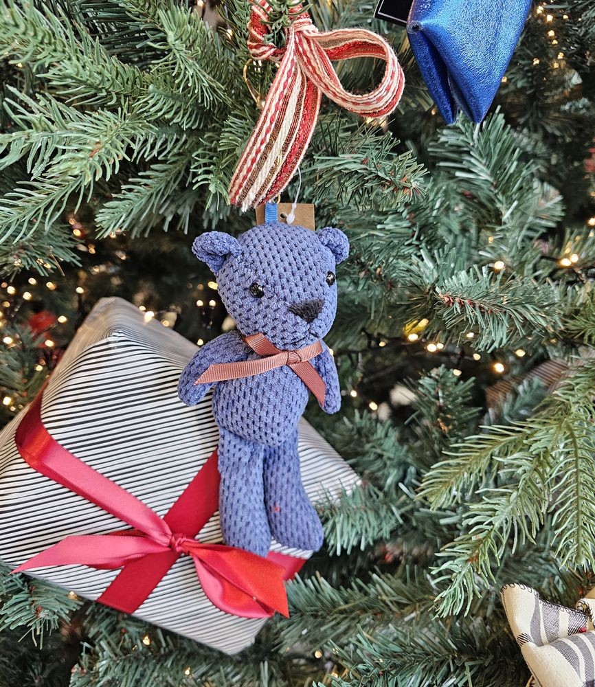 Přívěsek na klíče/ kabelku modrý medvídek Bear - 10*20/ 27cm