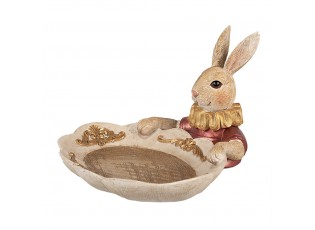 Velikonoční dekorace králík s podnosem - 22*21*15 cm