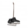 Závěsná dekorace černé retro brusle - 10*4*6 cm