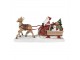 Vánoční dekorace Socha Santa se sáněmi - 41*11*19 cm