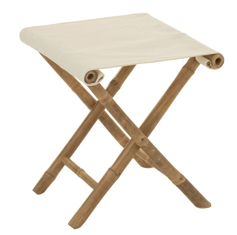 Přírodní bambusová stolička Bamboo Pliable - 40*40*42cm J-Line by Jolipa