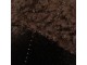Hnědý plyšový dekorační žalud Acorn dark brown - Ø 11*15cm