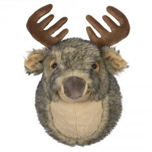 Nástěnná plyšová dekorace hlava jelen Cuddly Deer - 44*30*34cm