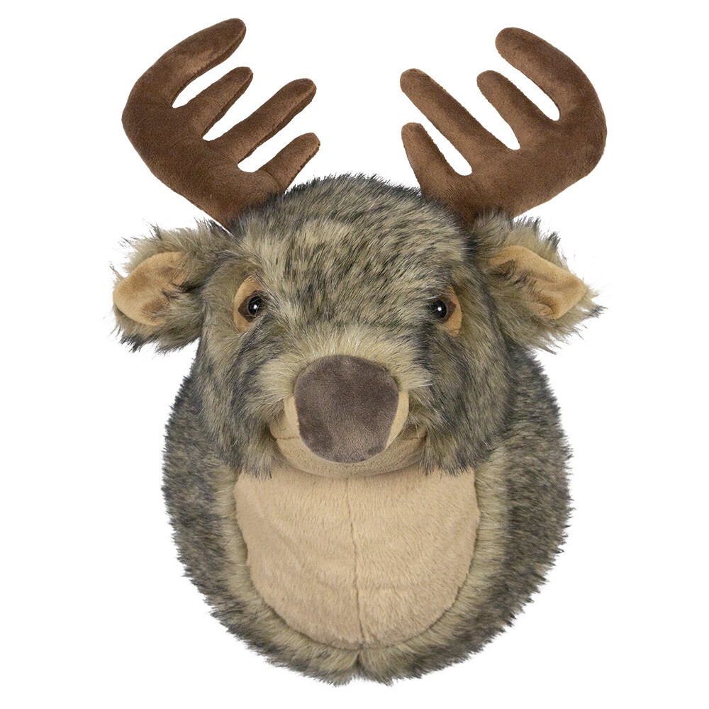 Nástěnná plyšová dekorace hlava jelen Cuddly Deer - 44*30*34cm