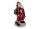 Vánoční dekorace Socha Santa s liškou - 16*14*26 cm
