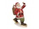Vánoční dekorace socha Santa s košem dárků - 14*11*20 cm