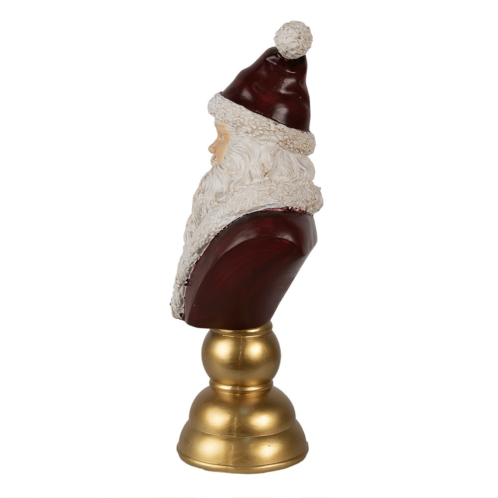 Vánoční dekorace busta Santa - 19*15*40 cm