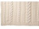 Béžový pletený pléd Twist - 130*180*3cm