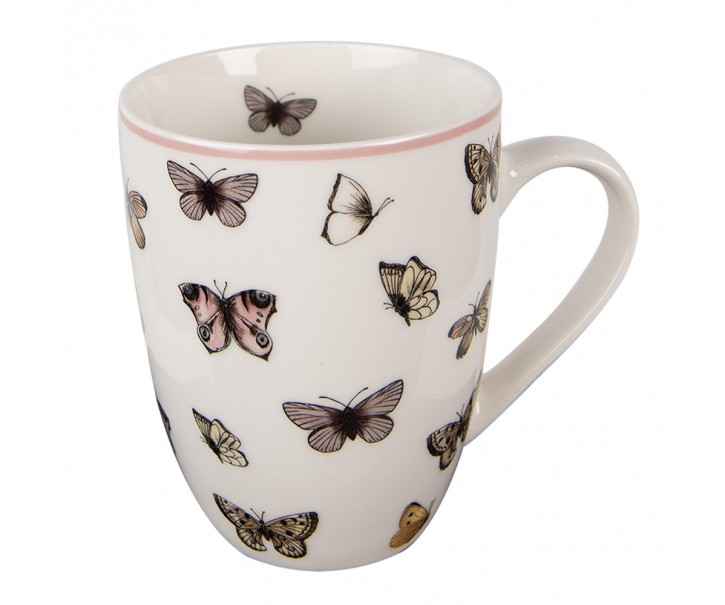 Porcelánový hrnek s motýlky Butterfly Paradise - 12*8*10cm / 350 ml