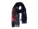 Modrý dámský šátek s růžemi Women Print - 50*160 cm