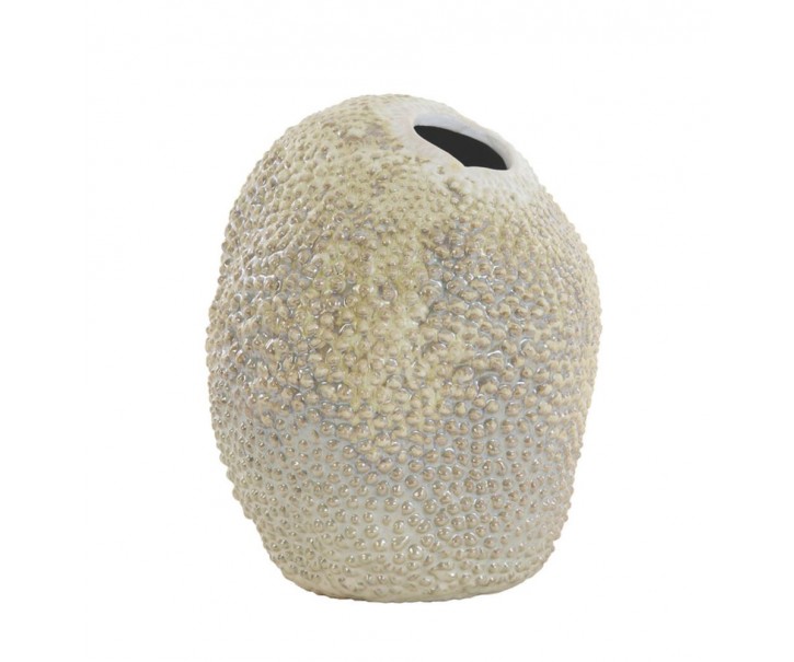Béžovo-hnědá keramická váza Kyana - Ø 17*20,5 cm