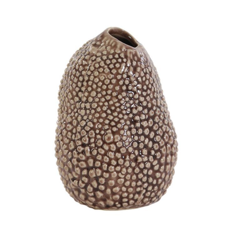 Šedá keramická váza Kyana S - Ø 10*15 cm