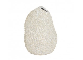Béžovo-bílá keramická váza Kyana S - Ø 10*15 cm