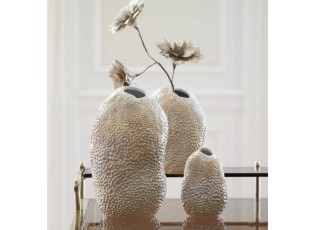 Béžovo-hnědá keramická váza Kyana L - Ø 18*28 cm