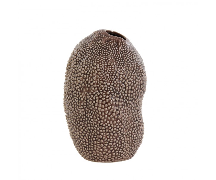Hnědá keramická váza Kyana L - Ø 18*28 cm