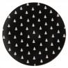 Černo-bílý servírovací talíř se stromky Black&White X-Mas - Ø 33*1 cmBarva: přírodní bílá, černáMateriál: plastHmotnost: 0,32 kg