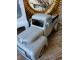 Šedý antik kovový retro model auta Pickup - 35*14*16 cm