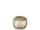 Zlatý svicen na čajovou svíčku se zdobením a kamínky Volve M - Ø 10*10cm
