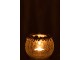 Trasnparentní svicen na čajovou svíčku se zdobením a kamínky Volve M - Ø 10*10cm