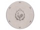 Béžový servírovací talíř s kohoutem Devine French Roster - Ø 33*1 cm