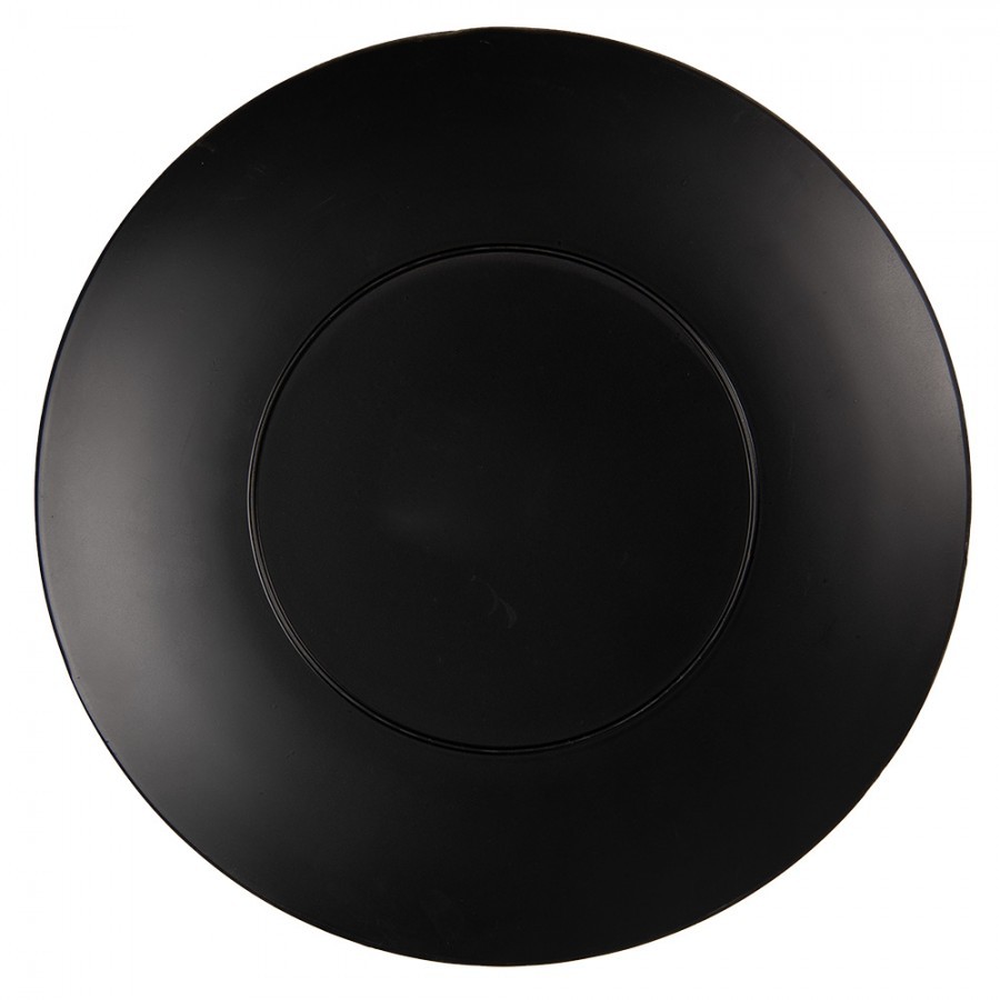 Béžový servírovací talíř s jelenem Cosy Lodge - Ø 33*1 cm