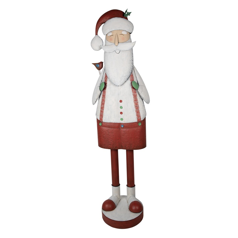 Veliká vánoční kovová dekorace socha Santa - 70*30*206 cm 5Y1177