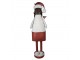 Veliká vánoční kovová dekorace socha Santa - 70*30*206 cm