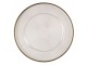 Transparentní servírovací talíř se zlatým okrajem - Ø 33*2 cm