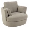 Šedé kulaté křeslo Swivel Grey - 98*107*88cm