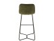 Zelená sametová barová stolička Barchair Isabel Green - 57*48*103cm