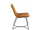Okrová sametová jídelní židle Chair Isabel Ochre - 64*47*89cm