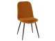 Okrová sametová jídelní židle Chair Claire Ochre - 46*44*86cm