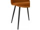 Okrová sametová jídelní židle Chair Claire Ochre - 46*44*86cm